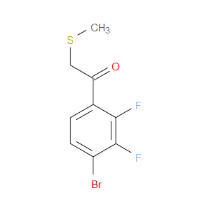 1-(4-Bromo-2,3-difluorophenyl)-2-(methylthio)ethanone