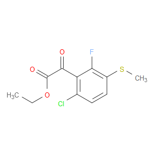 ethyl 2-(6-chloro-2-fluoro-3-(methylthio)phenyl)-2-oxoacetate