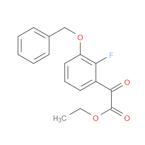 ethyl 2-(3-(benzyloxy)-2-fluorophenyl)-2-oxoacetate