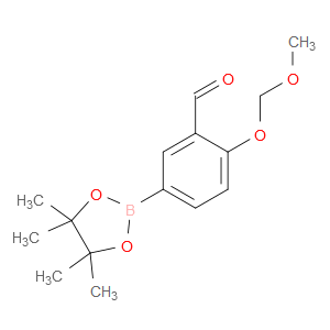 2-(methoxymethoxy)-5-(4,4,5,5-tetramethyl-1,3,2-dioxaborolan-2-yl)benzaldehyde