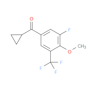 cyclopropyl(3-fluoro-4-methoxy-5-(trifluoromethyl)phenyl)methanone