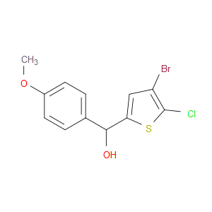 4-Bromo-5-chloro-α-(4-methoxyphenyl)-2-thiophenemethanol