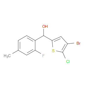 4-Bromo-5-chloro-α-(2-fluoro-4-methylphenyl)-2-thiophenemethanol
