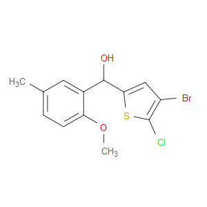 4-Bromo-5-chloro-α-(2-methoxy-5-methylphenyl)-2-thiophenemethanol