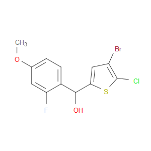 4-Bromo-5-chloro-α-(2-fluoro-4-methoxyphenyl)-2-thiophenemethanol