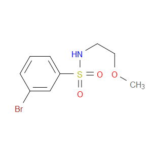 3-Bromo-N-(2-methoxyethyl)benzenesulfonamide