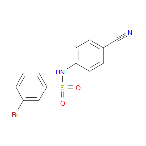 3-Bromo-N-(4-cyanophenyl)benzenesulfonamide