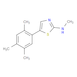N-methyl-5-(2,4,5-trimethylphenyl)thiazol-2-amine