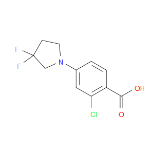 2-Chloro-4-(3,3-difluoro-1-pyrrolidinyl)benzoic acid