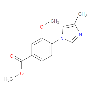 Benzoic acid, 3-methoxy-4-(4-methyl-1H-imidazol-1-yl)-, methyl ester