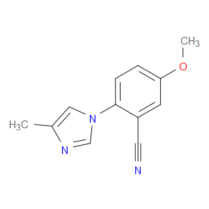 5-Methoxy-2-(4-methyl-1H-imidazol-1-yl)benzonitrile