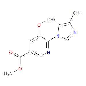 Methyl 5-methoxy-6-(4-methyl-1H-imidazol-1-yl)-3-pyridinecarboxylate