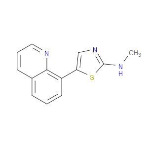 N-methyl-5-(quinolin-8-yl)thiazol-2-amine