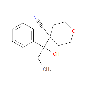 Tetrahydro-4-(1-hydroxy-1-phenylpropyl)-2H-pyran-4-carbonitrile
