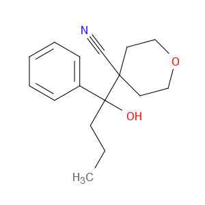 Tetrahydro-4-(1-hydroxy-1-phenylbutyl)-2H-pyran-4-carbonitrile