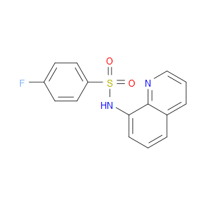 4-Fluoro-N-8-quinolinylbenzenesulfonamide