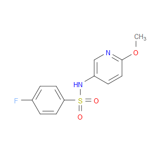 4-Fluoro-N-(6-methoxy-3-pyridinyl)benzenesulfonamide