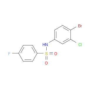 N-(4-Bromo-3-chlorophenyl)-4-fluorobenzenesulfonamide