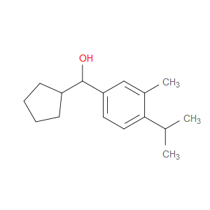 cyclopentyl(4-isopropyl-3-methylphenyl)methanol