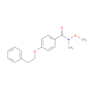 N-methoxy-N-methyl-4-phenethoxybenzamide