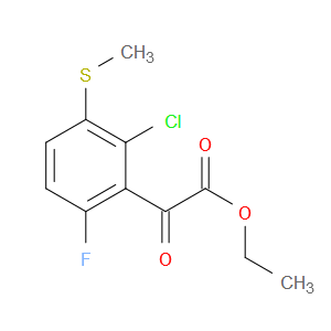 ethyl 2-(2-chloro-6-fluoro-3-(methylthio)phenyl)-2-oxoacetate