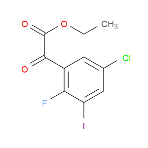 ethyl 2-(5-chloro-2-fluoro-3-iodophenyl)-2-oxoacetate