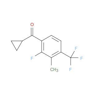 cyclopropyl(2-fluoro-3-methyl-4-(trifluoromethyl)phenyl)methanone