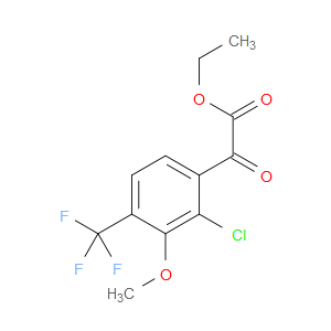ethyl 2-(2-chloro-3-methoxy-4-(trifluoromethyl)phenyl)-2-oxoacetate