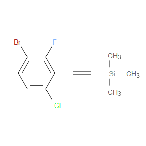 ((3-bromo-6-chloro-2-fluorophenyl)ethynyl)trimethylsilane