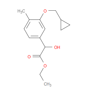 ethyl 2-(3-(cyclopropylmethoxy)-4-methylphenyl)-2-hydroxyacetate