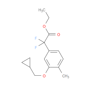 ethyl 2-(3-(cyclopropylmethoxy)-4-methylphenyl)-2,2-difluoroacetate