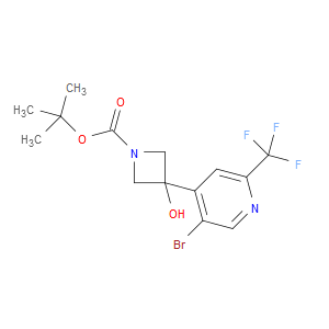 tert-butyl 3-(5-bromo-2-(trifluoromethyl)pyridin-4-yl)-3-hydroxyazetidine-1-carboxylate
