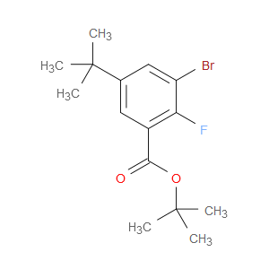 tert-butyl 3-bromo-5-(tert-butyl)-2-fluorobenzoate
