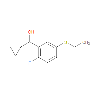 cyclopropyl(5-(ethylthio)-2-fluorophenyl)methanol