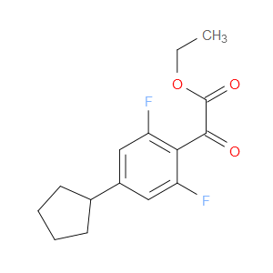 ethyl 2-(4-cyclopentyl-2,6-difluorophenyl)-2-oxoacetate