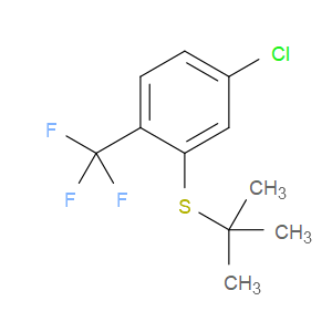tert-butyl(5-chloro-2-(trifluoromethyl)phenyl)sulfane