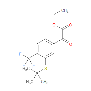 ethyl 2-(3-(tert-butylthio)-4-(trifluoromethyl)phenyl)-2-oxoacetate