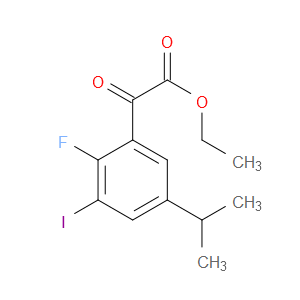 ethyl 2-(2-fluoro-3-iodo-5-isopropylphenyl)-2-oxoacetate
