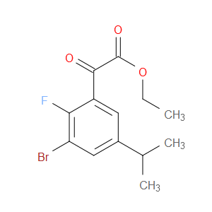 ethyl 2-(3-bromo-2-fluoro-5-isopropylphenyl)-2-oxoacetate