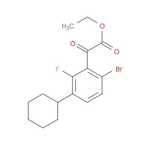 ethyl 2-(6-bromo-3-cyclohexyl-2-fluorophenyl)-2-oxoacetate