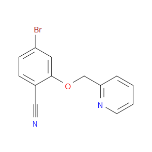 4-Bromo-2-(2-pyridinylmethoxy)benzonitrile