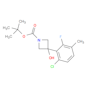 tert-butyl 3-(6-chloro-2-fluoro-3-methylphenyl)-3-hydroxyazetidine-1-carboxylate