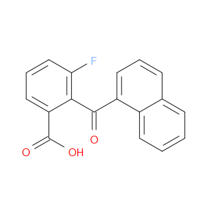 3-Fluoro-2-(1-naphthalenylcarbonyl)benzoic acid