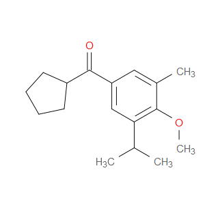 cyclopentyl(3-isopropyl-4-methoxy-5-methylphenyl)methanone