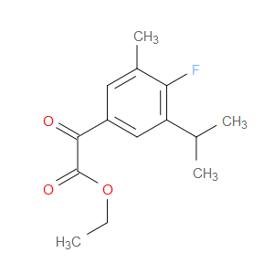ethyl 2-(4-fluoro-3-isopropyl-5-methylphenyl)-2-oxoacetate