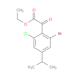 ethyl 2-(2-bromo-6-chloro-4-isopropylphenyl)-2-oxoacetate