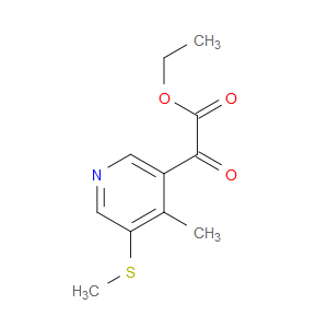 ethyl 2-(4-methyl-5-(methylthio)pyridin-3-yl)-2-oxoacetate