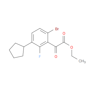 ethyl 2-(6-bromo-3-cyclopentyl-2-fluorophenyl)-2-oxoacetate