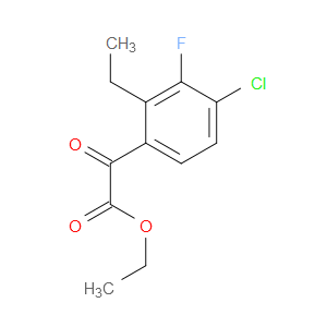ethyl 2-(4-chloro-2-ethyl-3-fluorophenyl)-2-oxoacetate