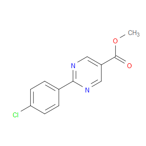 5-Pyrimidinecarboxylic acid, 2-(4-chlorophenyl)-, methyl ester